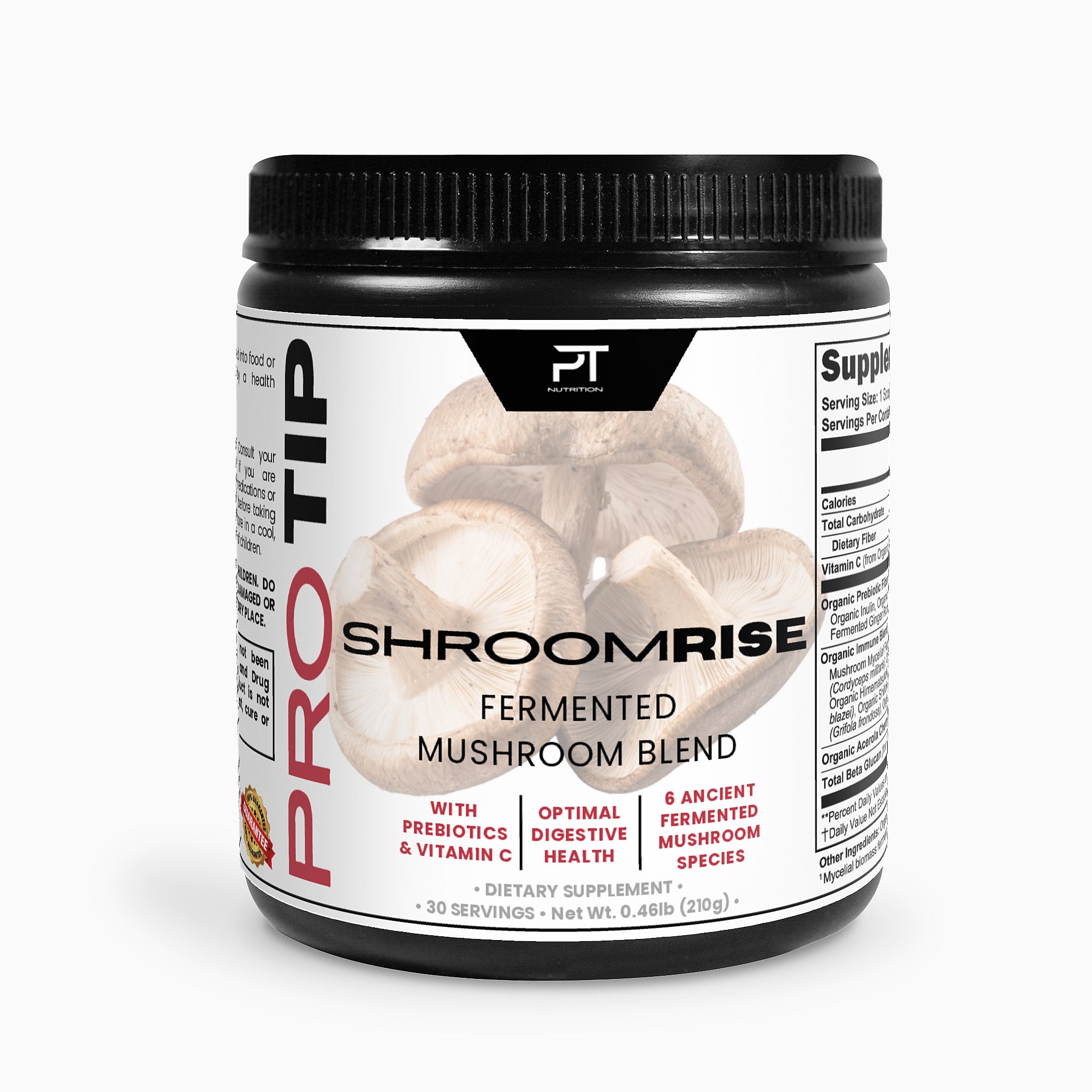 Pro Tip ShroomRise | Fermented Mushroom Powder | 30 Servings - Pro Tip Nutritional Supplements