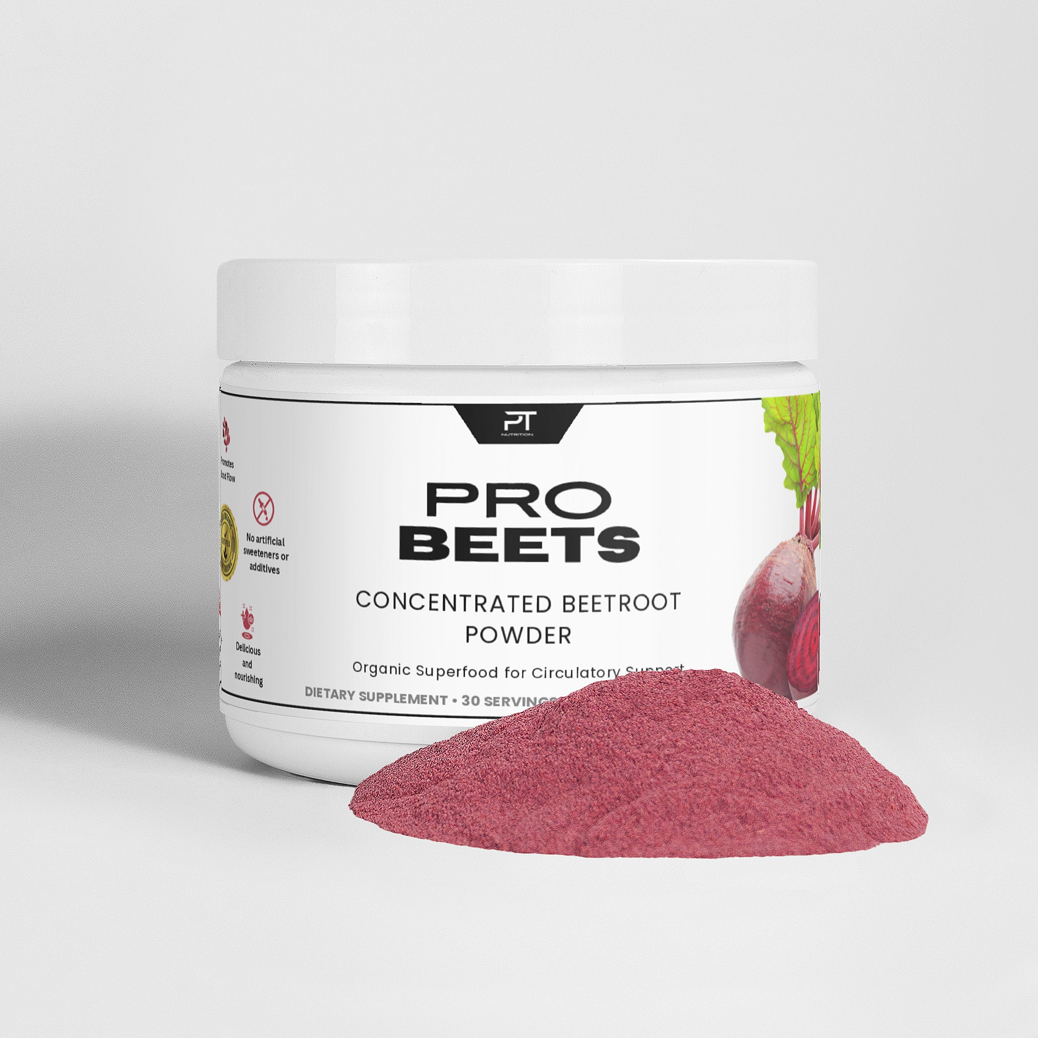 Pro Tip ProBeets | Concentrated Beetroot Powder | 30 Servings - Pro Tip Nutritional Supplements