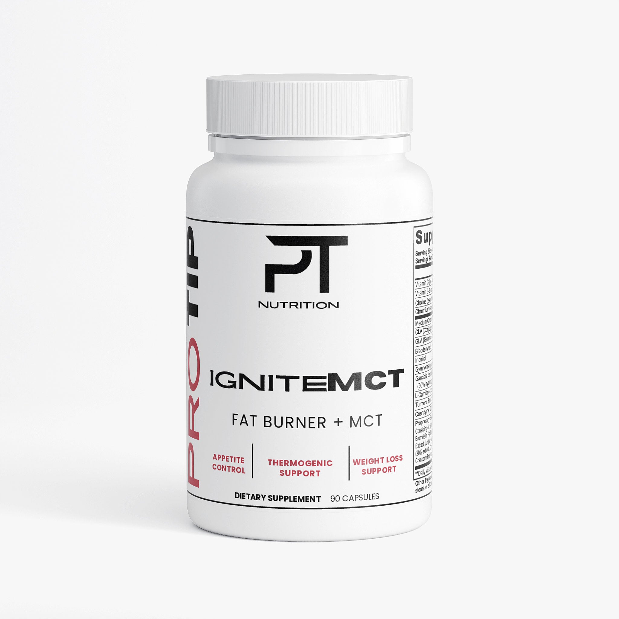 Pro Tip IgniteMCT | Fat Burner + MCT | 90 Capsules - Pro Tip Nutritional Supplements