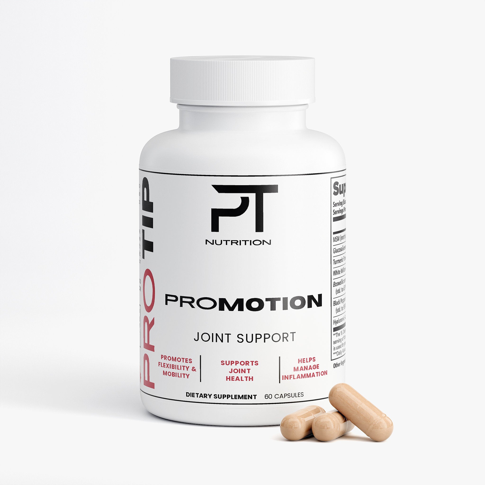 Pro Tip ProMotion | Joint Support | Essential Nutrients for Joint Health | 60 Capsules - Pro Tip Nutritional Supplements