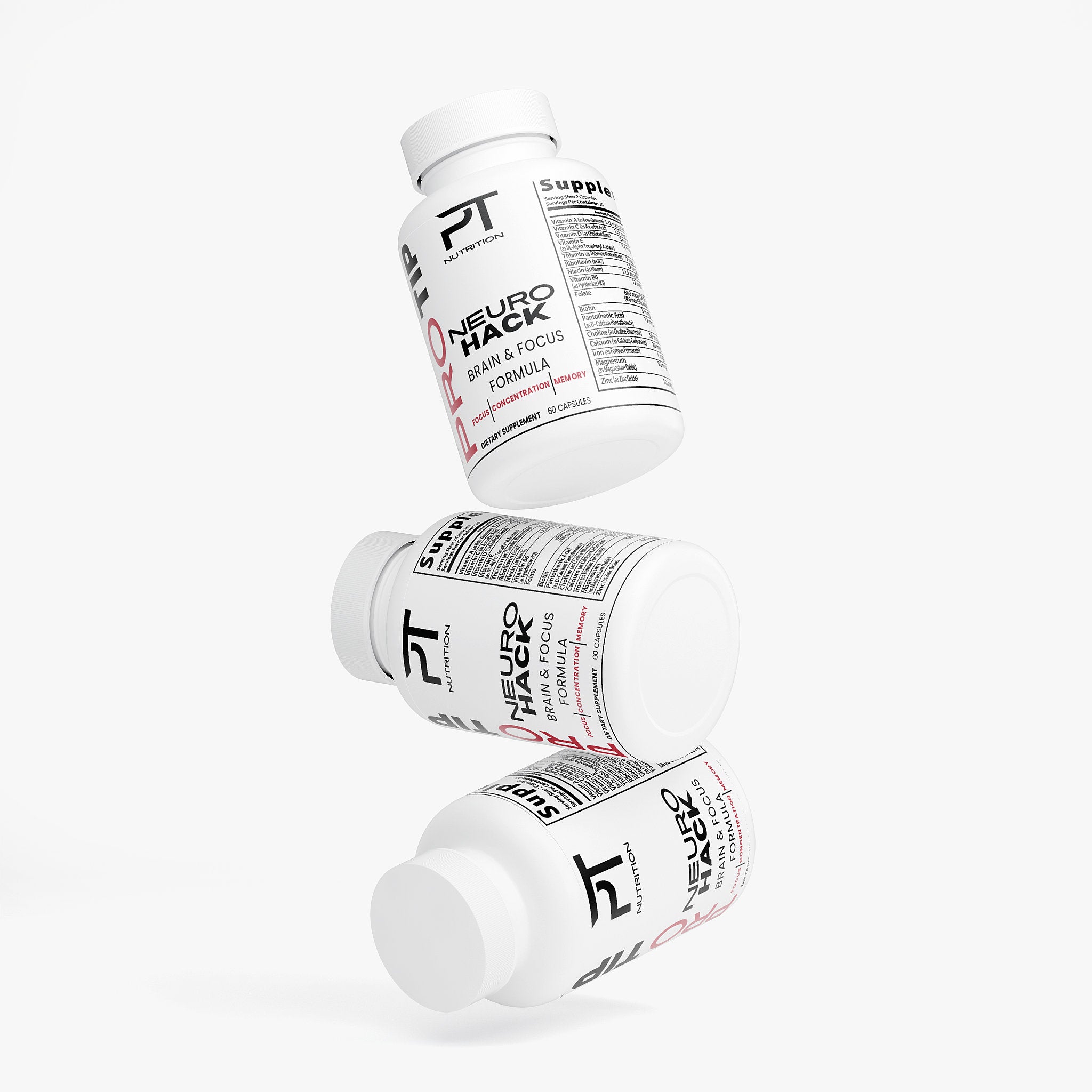 Pro Tip NeuroHack | Brain & Focus Formula | 60 Capsules - Pro Tip Nutritional Supplements