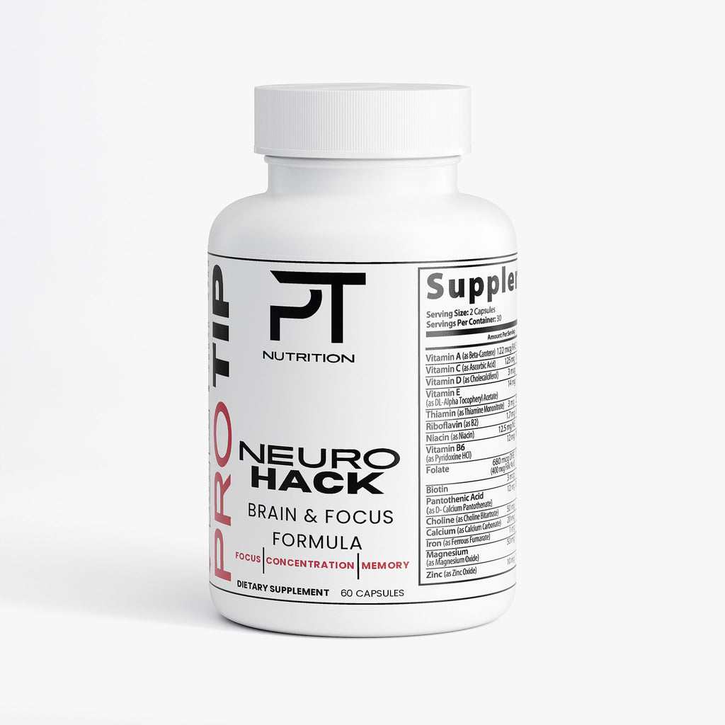 Pro Tip NeuroHack | Brain & Focus Formula | 60 Capsules - Pro Tip Nutritional Supplements