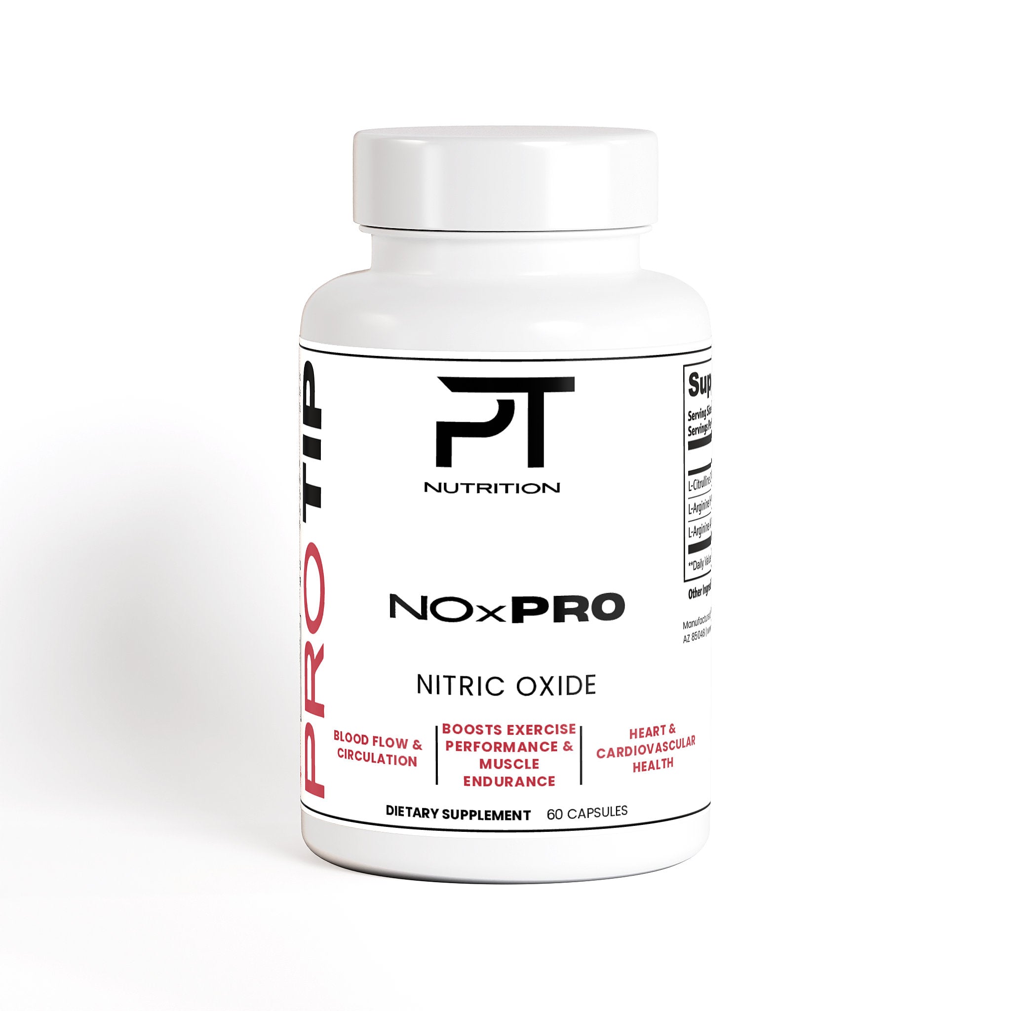 Pro Tip NOxPro | Nitric Oxide | Strength Enhancer | 60 Capsules - Pro Tip Nutritional Supplements