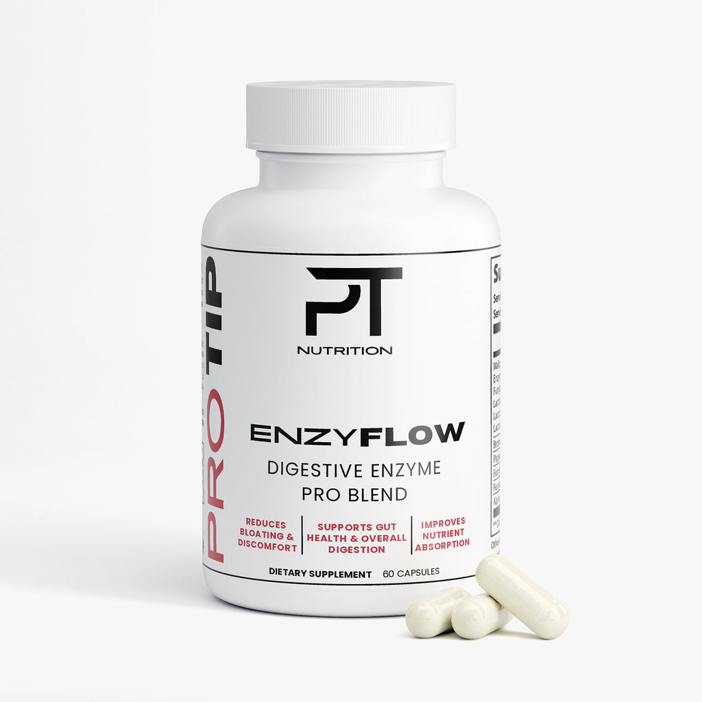 Pro Tip EnzyFlow | Digestive Enzyme Blend | 60 Capsules - Pro Tip Nutritional Supplements