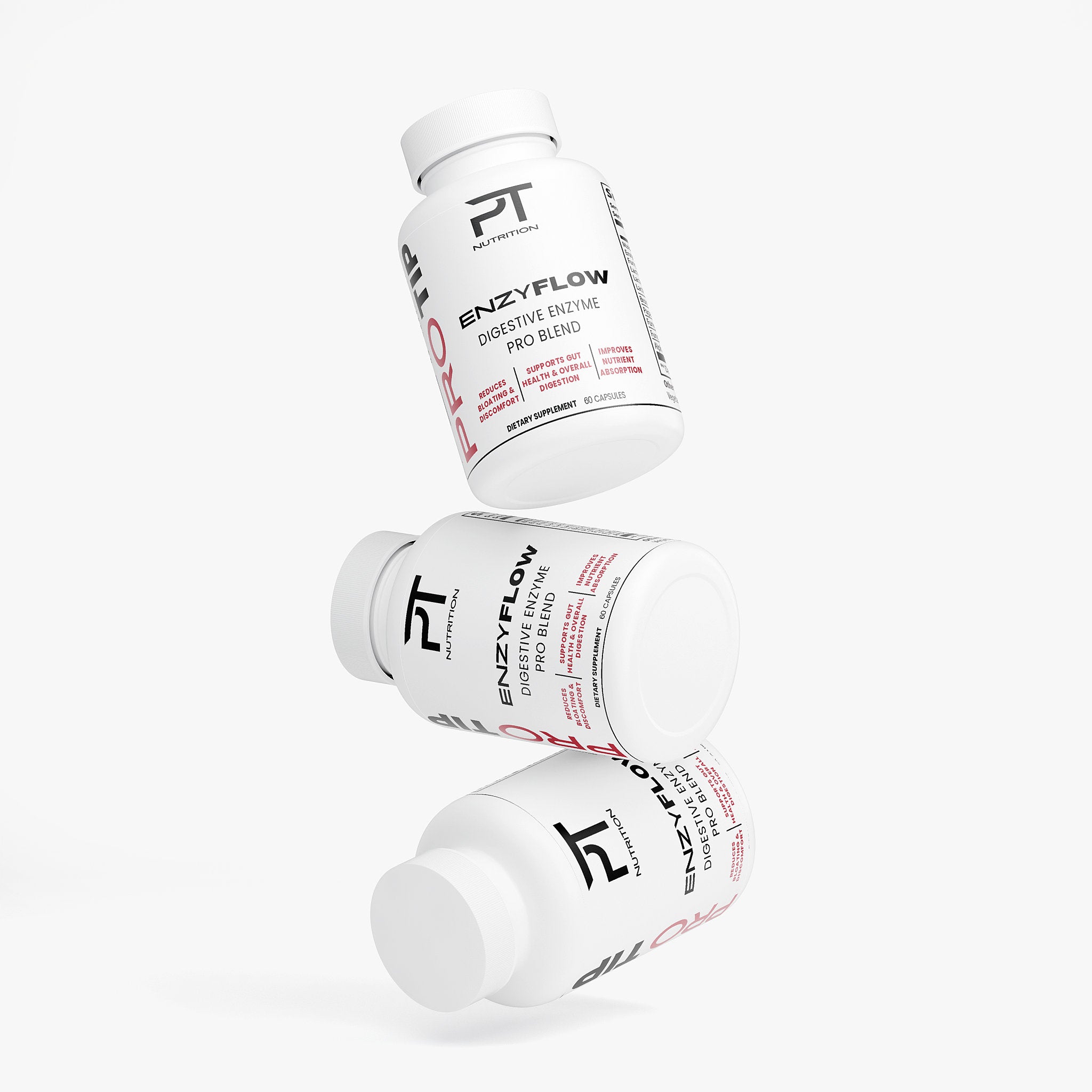 Pro Tip EnzyFlow | Digestive Enzyme Blend | 60 Capsules - Pro Tip Nutritional Supplements