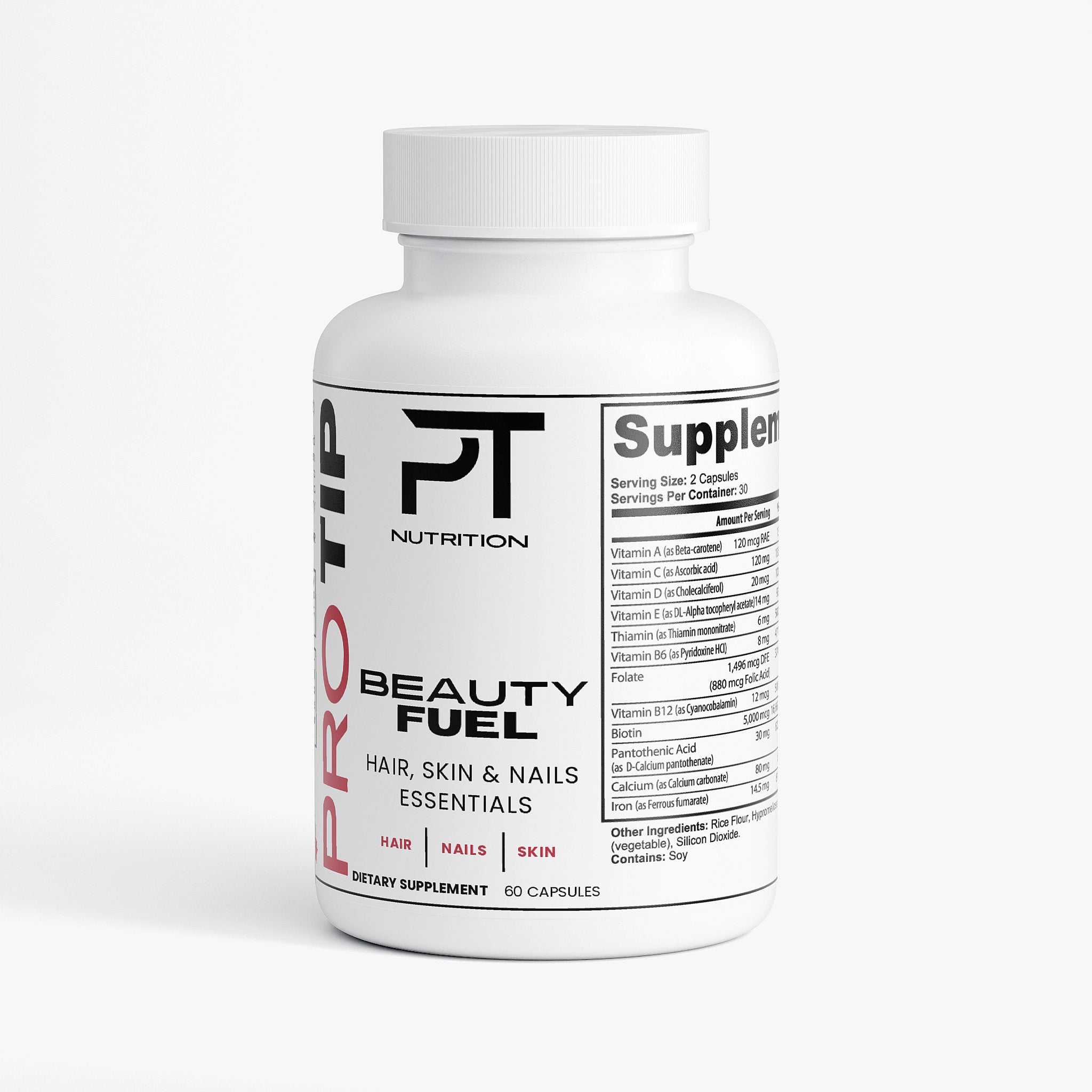 Pro Tip BeautyFuel | Hair, Skin & Nails Formula | 60 Capsules - Pro Tip Nutritional Supplements