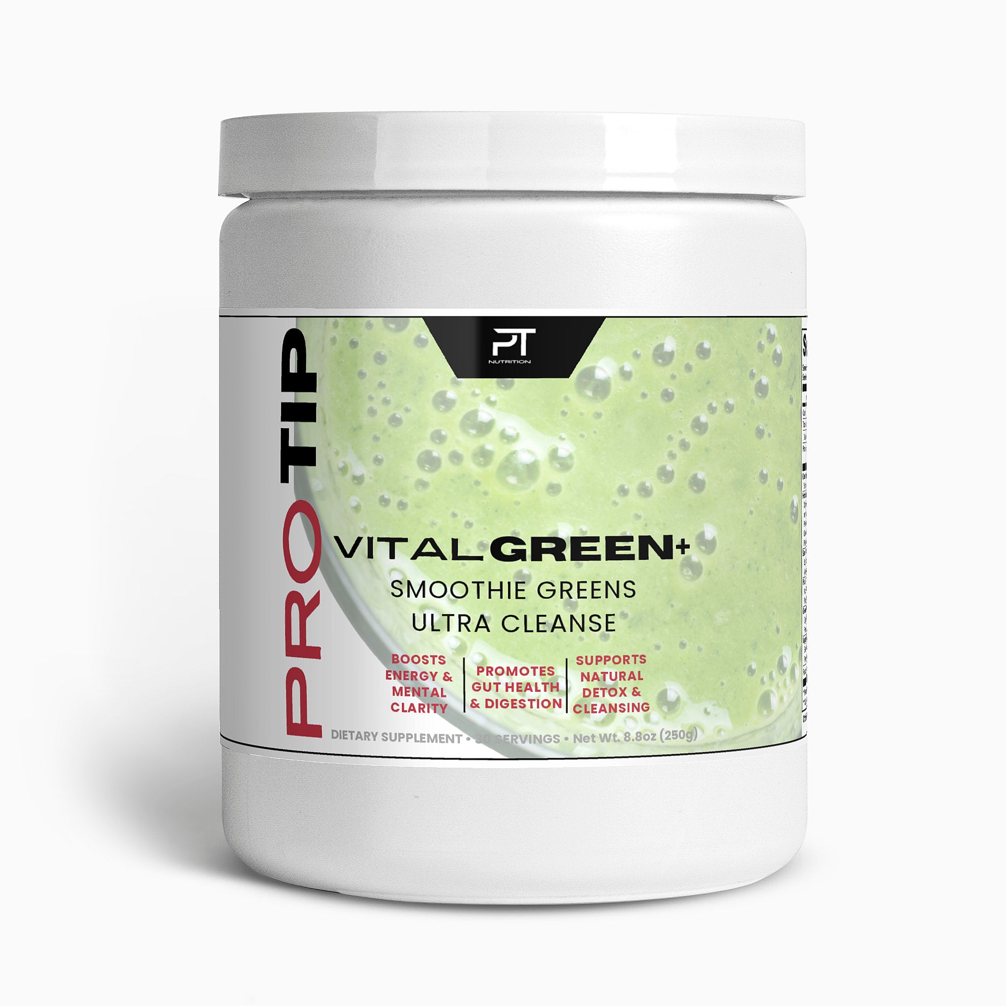 Pro Tip VitalGreen+ | Ultra Cleanse Smoothie Green Powder | 50 Servings - Pro Tip Nutritional Supplements