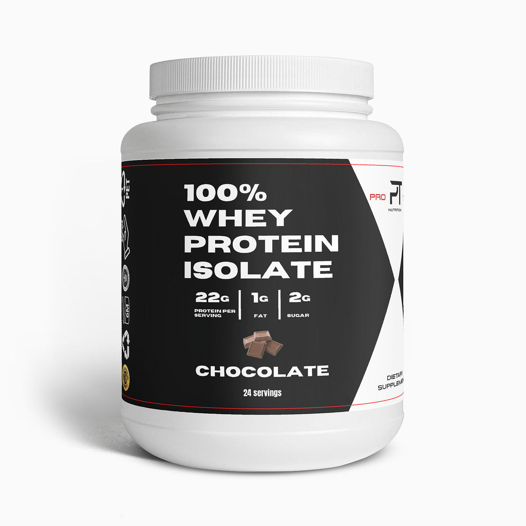 Pro Tip 100% Whey Protein Isolate | Chocolate Flavor | 22g Protein | 24 Servings - Pro Tip Nutritional Supplements