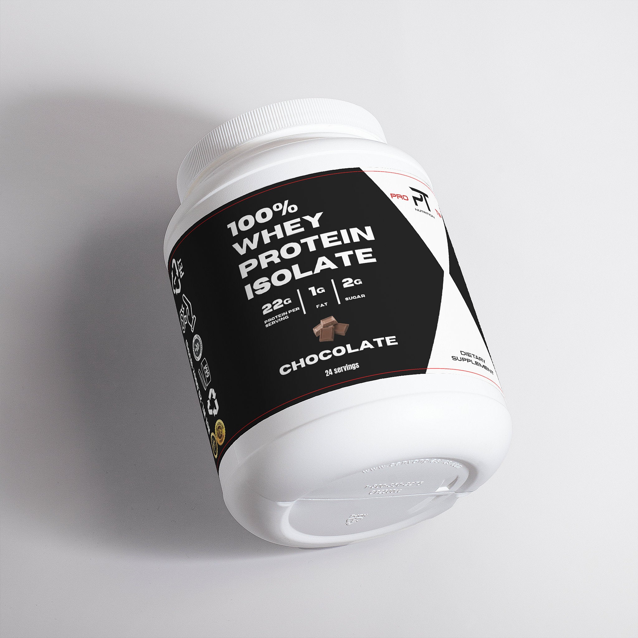 Pro Tip 100% Whey Protein Isolate | Chocolate Flavor | 22g Protein | 24 Servings