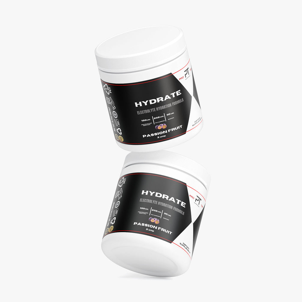 Pro Tip Hydrate | Electrolyte Hydration Formula Drink Mix | Passion Fruit Flavor | 30 Servings - Pro Tip Nutritional Supplements