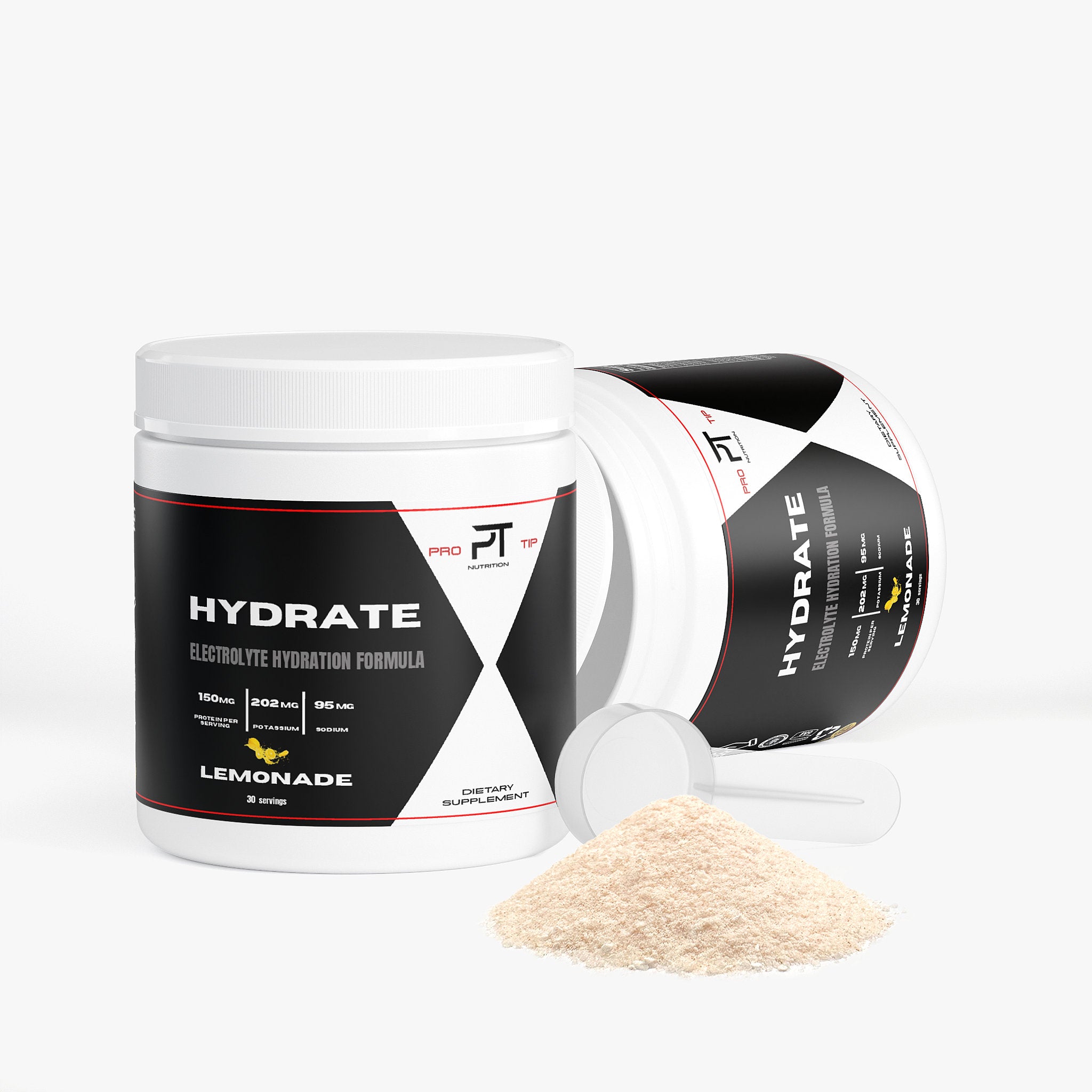 Pro Tip Hydrate | Electrolyte Hydration Formula Drink Mix | Lemonade Flavor | 30 Servings