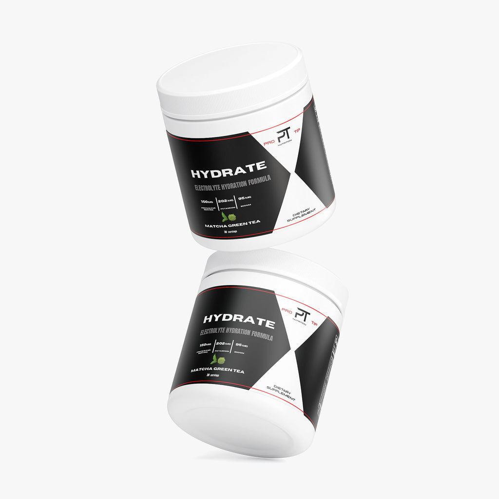 Pro Tip Hydrate | Electrolyte Hydration Formula Drink Mix | Matcha Green Tea Flavor | 30 Servings