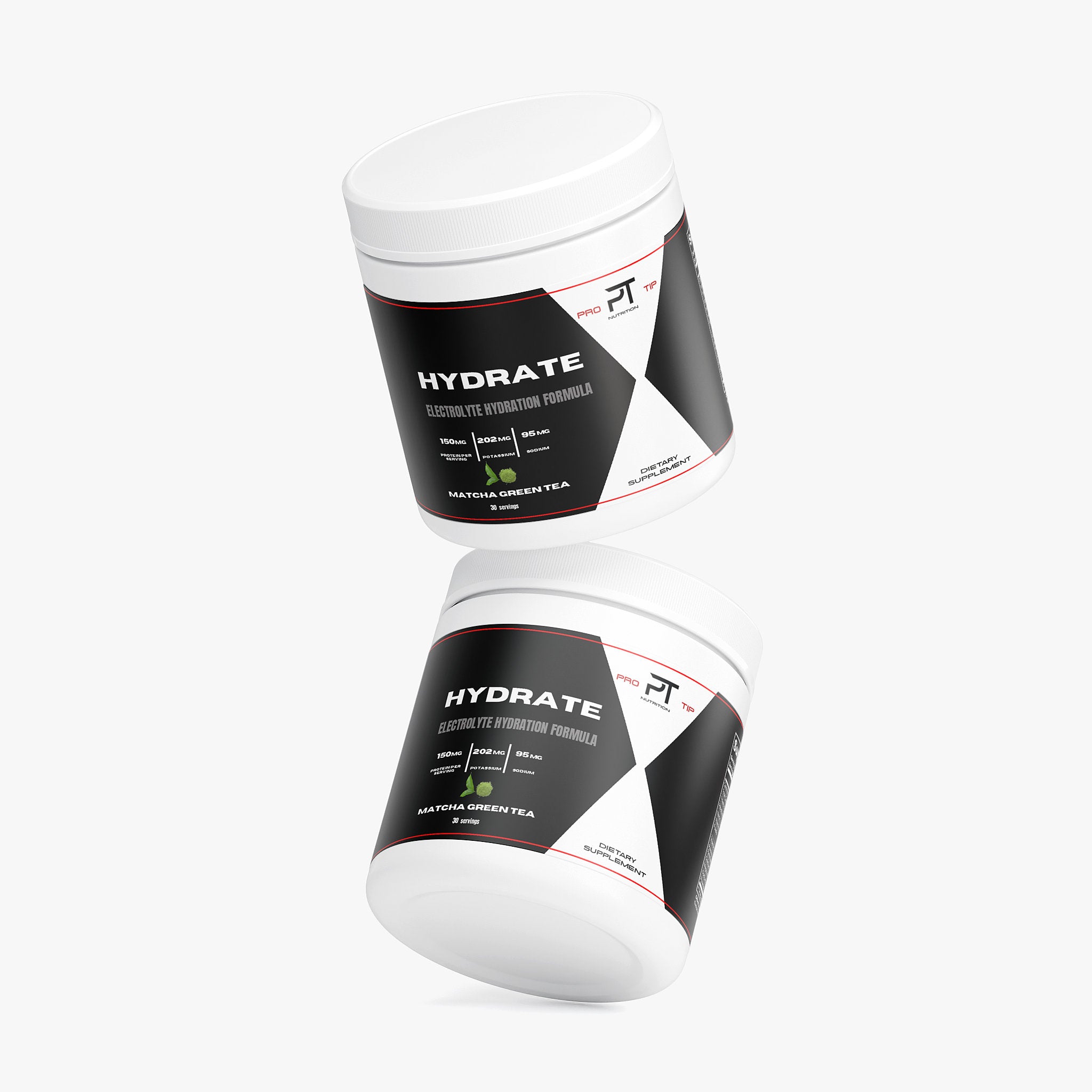 Pro Tip Hydrate | Electrolyte Hydration Formula Drink Mix | Matcha Green Tea Flavor | 30 Servings