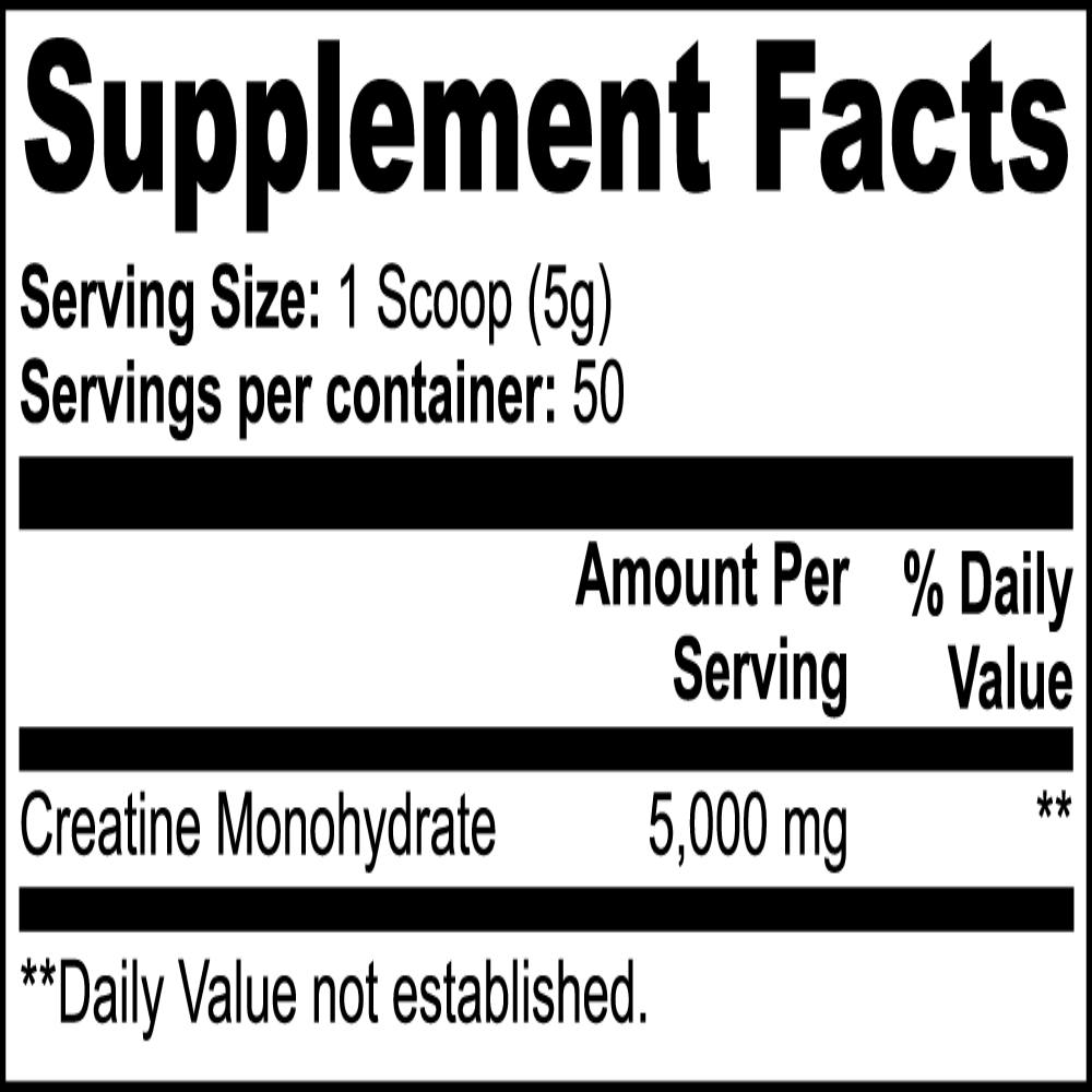 Pro Tip Creatine Monohydrate | 100% Pure Drink Mix | Unflavored | 50 Servings - Pro Tip Nutritional Supplements