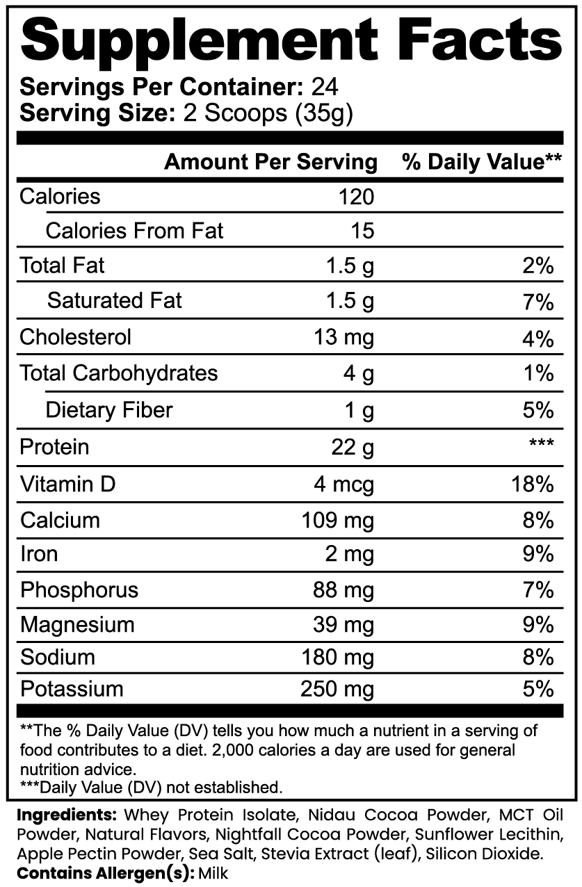 Pro Tip 100% Whey Protein Isolate | Chocolate Flavor | 22g Protein | 24 Servings